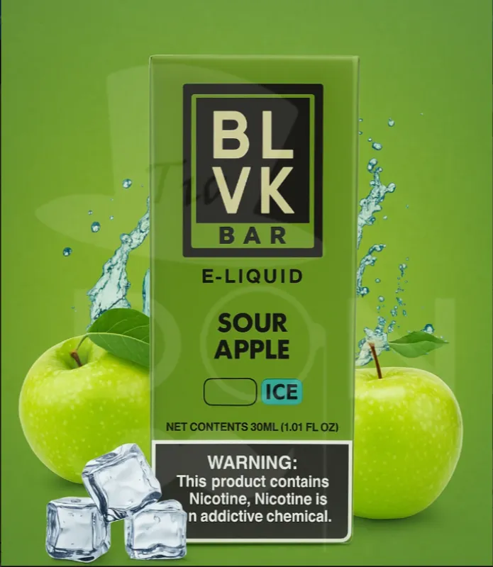 BLVK BAR Nicsalt Sour Apple Ice 30ml